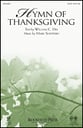 Hymn of Thanksgiving SATB choral sheet music cover